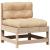 Set mobilier de grădină cu perne, 6 piese, lemn masiv de pin GartenMobel Dekor