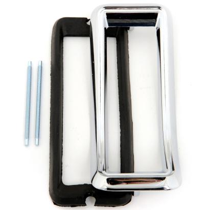 Cadru cromat pentru faruri spate cu garnitură, potrivit pentru Ford Mustang 67 Performance AutoTuning