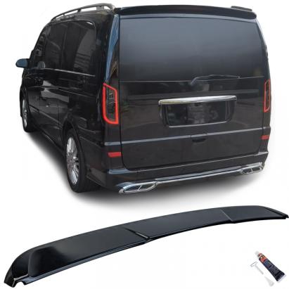 Fald de spoiler spate negru lucios pentru Mercedes Vito Viano W639 2003-2014 Performance AutoTuning