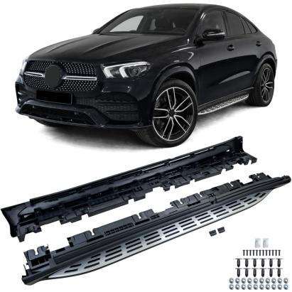 Plăci de rulare din aluminiu pentru protecție laterală stil OE, potrivite pentru Mercedes GLE C167 Coupe din 2020 Performance AutoTuning