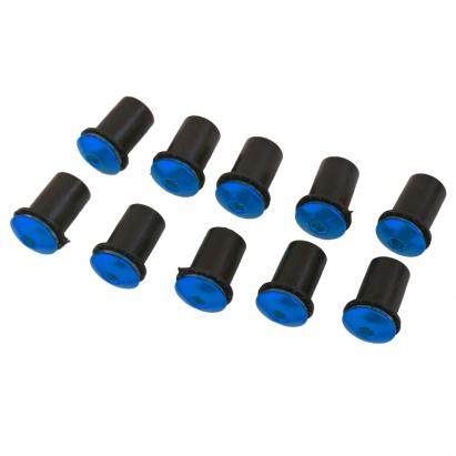 Set de șuruburi pentru parbriz de motocicletă, cu spăciere pentru carenă, din aluminiu M5, albastre Performance AutoTuning