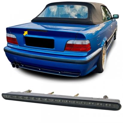 Al treilea stop de frână LED cu sticlă clară fumurie, potrivit pentru BMW E36 Cabriolet 96-99 Performance AutoTuning