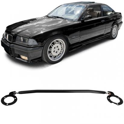 Bară de rigidizare din aluminiu neagră față, potrivită pentru BMW Seria 3 E36 6 cilindri 320i 323i 325i 328i 1992-1999 Performance AutoTuning