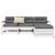 Set canapea de grădină, 4 piese, alb, lemn masiv pin GartenMobel Dekor