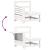 Set canapea de grădină, 5 piese, alb, lemn masiv de pin GartenMobel Dekor