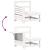 Set canapea de grădină, 5 piese, alb, lemn masiv de pin GartenMobel Dekor