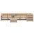 Set mobilier de grădină cu perne, 7 piese, lemn masiv de pin GartenMobel Dekor