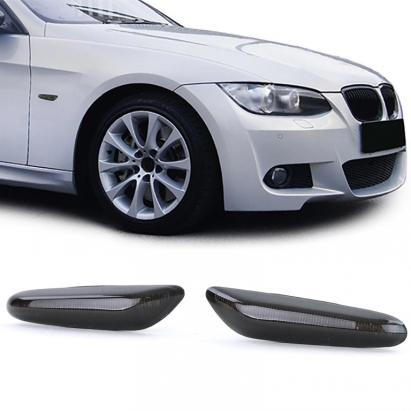 Indicatori laterali LED fumurii negri potriviți pentru BMW Seria 3 E46 01-05 E90 E91 E92 E93 Performance AutoTuning