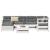 Set canapea de grădină, 7 piese, alb, lemn masiv de pin GartenMobel Dekor