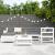 Set canapea de grădină, 7 piese, alb, lemn masiv de pin GartenMobel Dekor