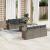 Set canapele de grădină, 7 piese, cu perne, gri, poliratan GartenMobel Dekor