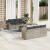 Set canapele de grădină cu perne, 7piese gri deschis poliratan GartenMobel Dekor
