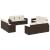 Set canapele de grădină cu perne, 12 piese, maro, poliratan GartenMobel Dekor