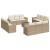 Set canapele de grădină, 13 piese, cu perne, bej, poliratan GartenMobel Dekor