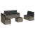 Set canapele de grădină cu perne, 8 piese, gri, poliratan GartenMobel Dekor