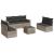Set mobilier de grădină cu perne, 8 piese gri deschis poliratan GartenMobel Dekor