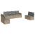 Set canapele de grădină, 8 piese, cu perne, bej, poliratan GartenMobel Dekor