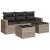 Set canapele de grădină cu perne, 5 piese gri deschis poliratan GartenMobel Dekor