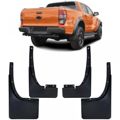 Set de apărători de noroi față și spate negre, potrivit pentru Ford Ranger T6 T7 T8 12-22 Performance AutoTuning
