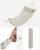 SONGMICS Hamac dublu cu bare curbate din bambus, perna inclusa, maxim 225 kg, 200x140 cm, crem Household NewTrend