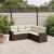 Set canapele de grădină cu perne, 5 piese, maro, poliratan GartenMobel Dekor