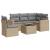 Set canapele de grădină cu perne, 6 piese, bej, poliratan GartenMobel Dekor