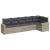 Set canapele de grădină cu perne, 6 piese gri deschis poliratan GartenMobel Dekor
