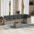 Set canapele de grădină cu perne, 7piese gri deschis poliratan GartenMobel Dekor
