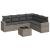 Set canapele de grădină, 7 piese, cu perne, gri, poliratan GartenMobel Dekor