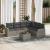 Set canapele de grădină, 7 piese, cu perne, gri, poliratan GartenMobel Dekor