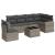 Set canapele de grădină, 7 piese, cu perne, gri, poliratan GartenMobel Dekor