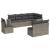 Set canapele de grădină cu perne, 8 piese, gri, poliratan GartenMobel Dekor