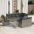 Set canapele de grădină cu perne, 8 piese, gri, poliratan GartenMobel Dekor