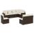 Set canapele de grădină cu perne, 8 piese, maro, poliratan GartenMobel Dekor