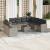 Set canapele de grădină cu perne 10 piese gri deschis poliratan GartenMobel Dekor