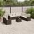 Set canapele de grădină cu perne, 10 piese, maro, poliratan GartenMobel Dekor