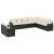 Set canapele de grădină cu perne, 10 piese, negru, poliratan GartenMobel Dekor