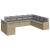Set canapele de grădină cu perne, 10 piese, bej, poliratan GartenMobel Dekor