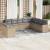 Set canapele de grădină cu perne, 10 piese, bej, poliratan GartenMobel Dekor