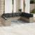 Set canapele de grădină cu perne 10 piese gri deschis poliratan GartenMobel Dekor