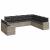 Set canapele de grădină cu perne 10 piese gri deschis poliratan GartenMobel Dekor
