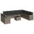 Set canapele de grădină cu perne, 11 piese, gri, poliratan GartenMobel Dekor