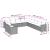 Set canapele de grădină cu perne, 11 piese, negru, poliratan GartenMobel Dekor