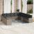 Set canapele de grădină cu perne, 11 piese, gri, poliratan GartenMobel Dekor