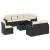 Set mobilier de grădină cu perne, 9 piese, negru, poliratan GartenMobel Dekor