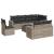 Set canapele de grădină cu perne, 9 piese gri deschis poliratan GartenMobel Dekor