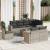 Set canapele de grădină cu perne, 9 piese gri deschis poliratan GartenMobel Dekor