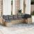 Set canapele de grădină, 7 piese, cu perne, bej, poliratan GartenMobel Dekor