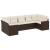 Set canapele de grădină cu perne, 7 piese, maro, poliratan GartenMobel Dekor