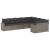 Set canapele de grădină, 9 piese, cu perne, gri, poliratan GartenMobel Dekor